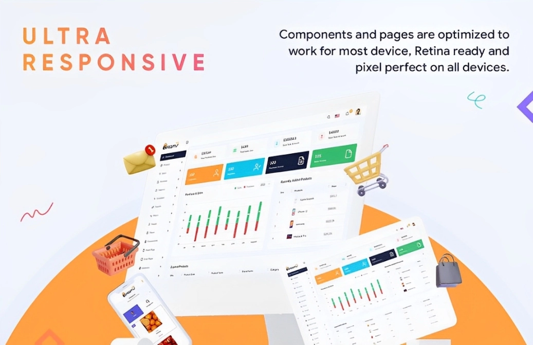Admin dashboard source code screenshot cover